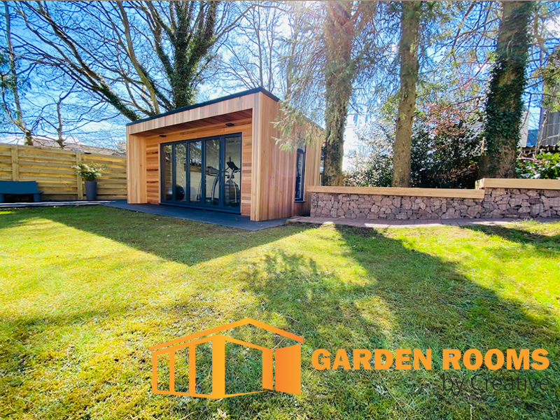 garden room installation in east kilbride by garden rooms by creative